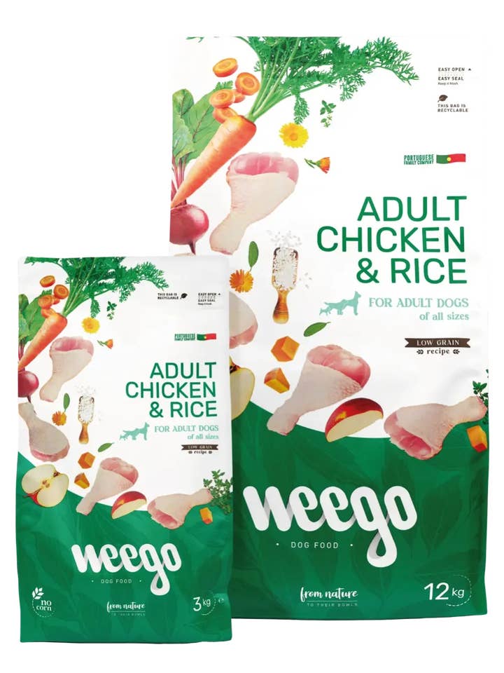 Weego Hundefutter Adult Huhn & Reis Low Grain für den Großhandel von Weego