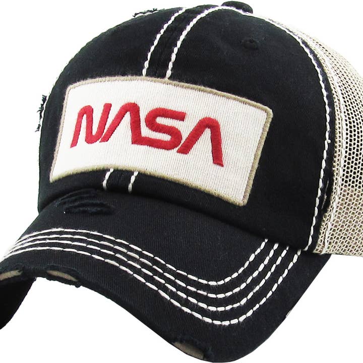 KBETHOS - Wholesale Trucker Hat - Men's - Nasa Vintage Meshback