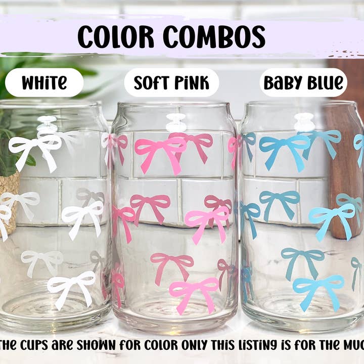 Bodhi Life Design - Wholesale Koffiemok - Tiny Bow koffieglazen mok, cadeau voor Moederdag, schattig kopje2