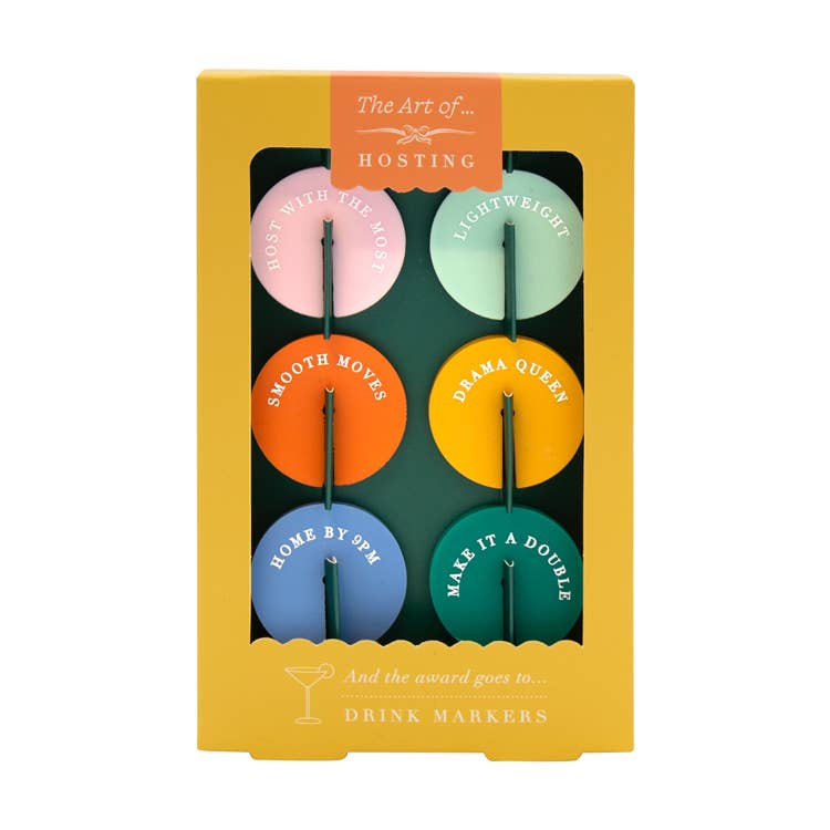 Portico Designs - Wholesale Wine/Cocktail Glass Markers - Art of Hosting 
Drinks Markers2