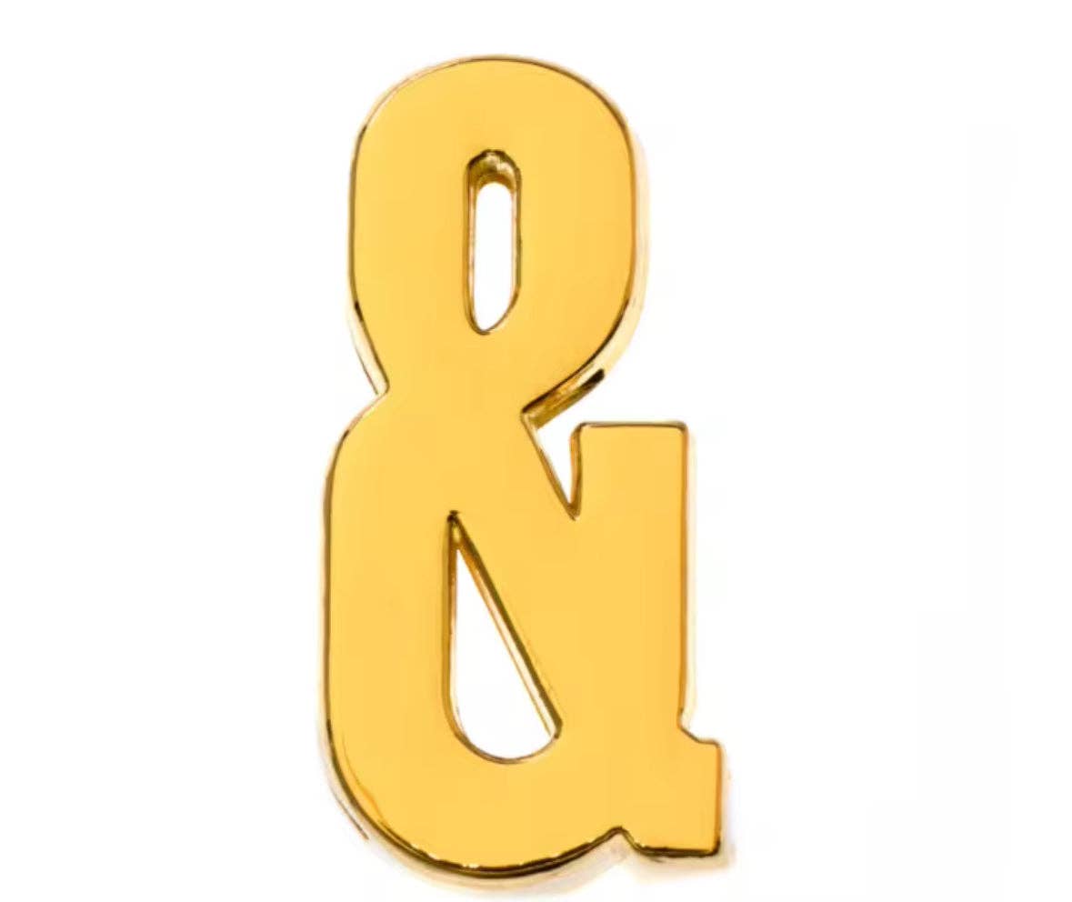 Deep South Originals Inc. - Wholesale Scarf Clip - Women's - Large Slide Letters - 14k Gold Plated Stainless Steel25