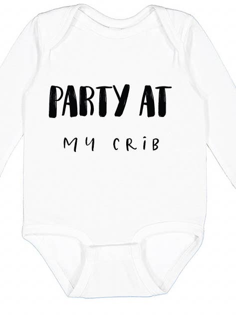 Paper Cow LLC - Wholesale Bodysuit (Non-Footed) - Baby - Baby Party at my Crib Graphic Cotton Bodysuit7
