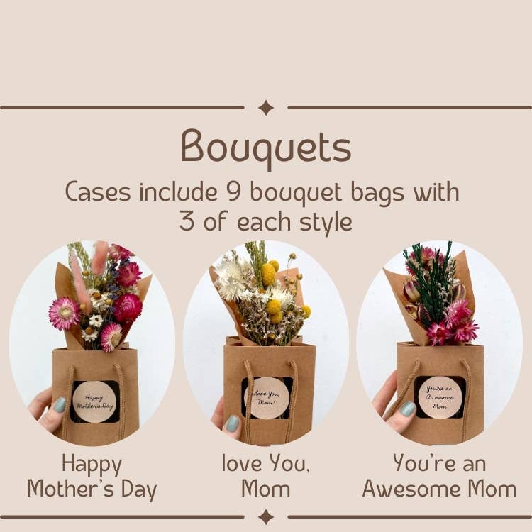 CA Studios - Wholesale Dried/Pressed Flowers - Mother's Day Mix Bouquet Bag Dried Floral Gift1