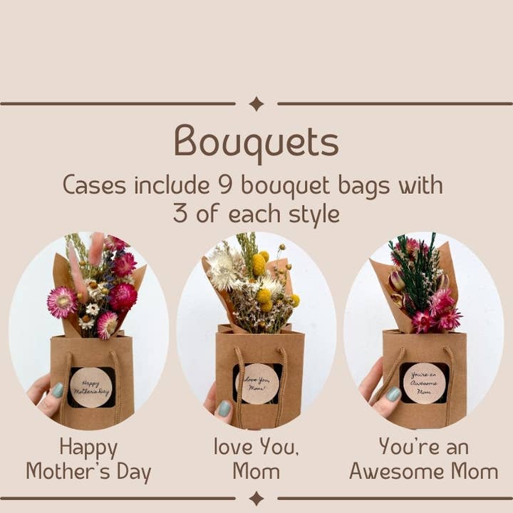 CA Studios - Wholesale Dried/Pressed Flowers - Mother's Day Mix Bouquet Bag Dried Floral Gift1