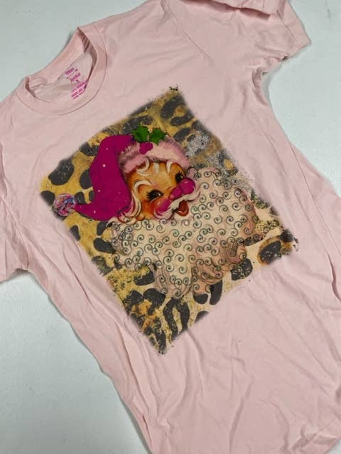 Raisin' Arrows - Wholesale T-Shirt (Graphic) - Women's - Vintage Santa PINK1