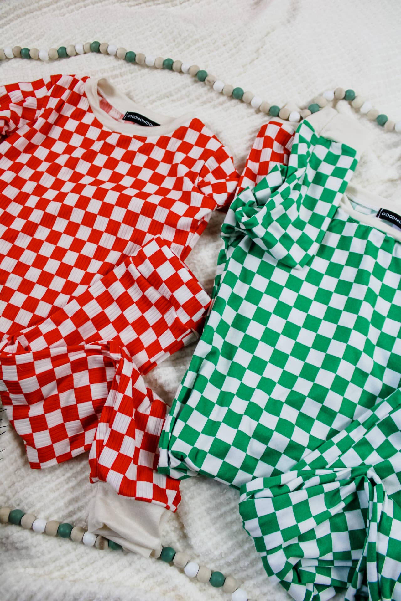 Goodnightdoll - Vendita all'ingrosso Completo pigiama - Bambini - Pigiama natalizio Checker1