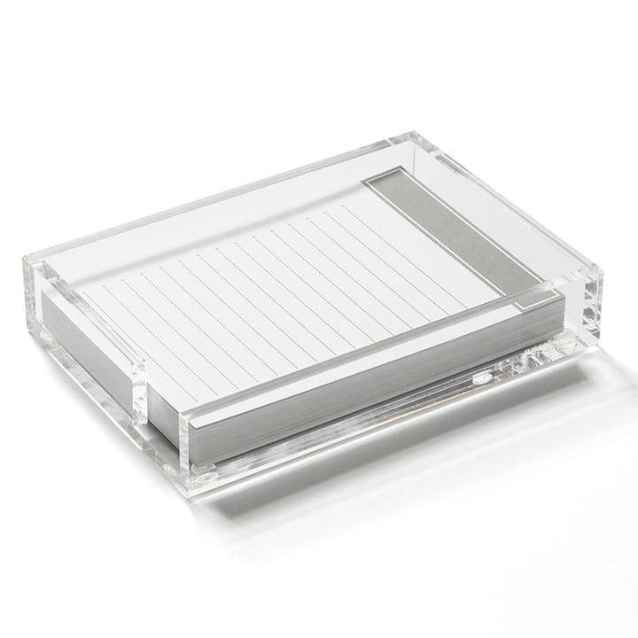 Jotter Note Card + Acrylic Tray Set - Charcoal for wholesale by russell+hazel