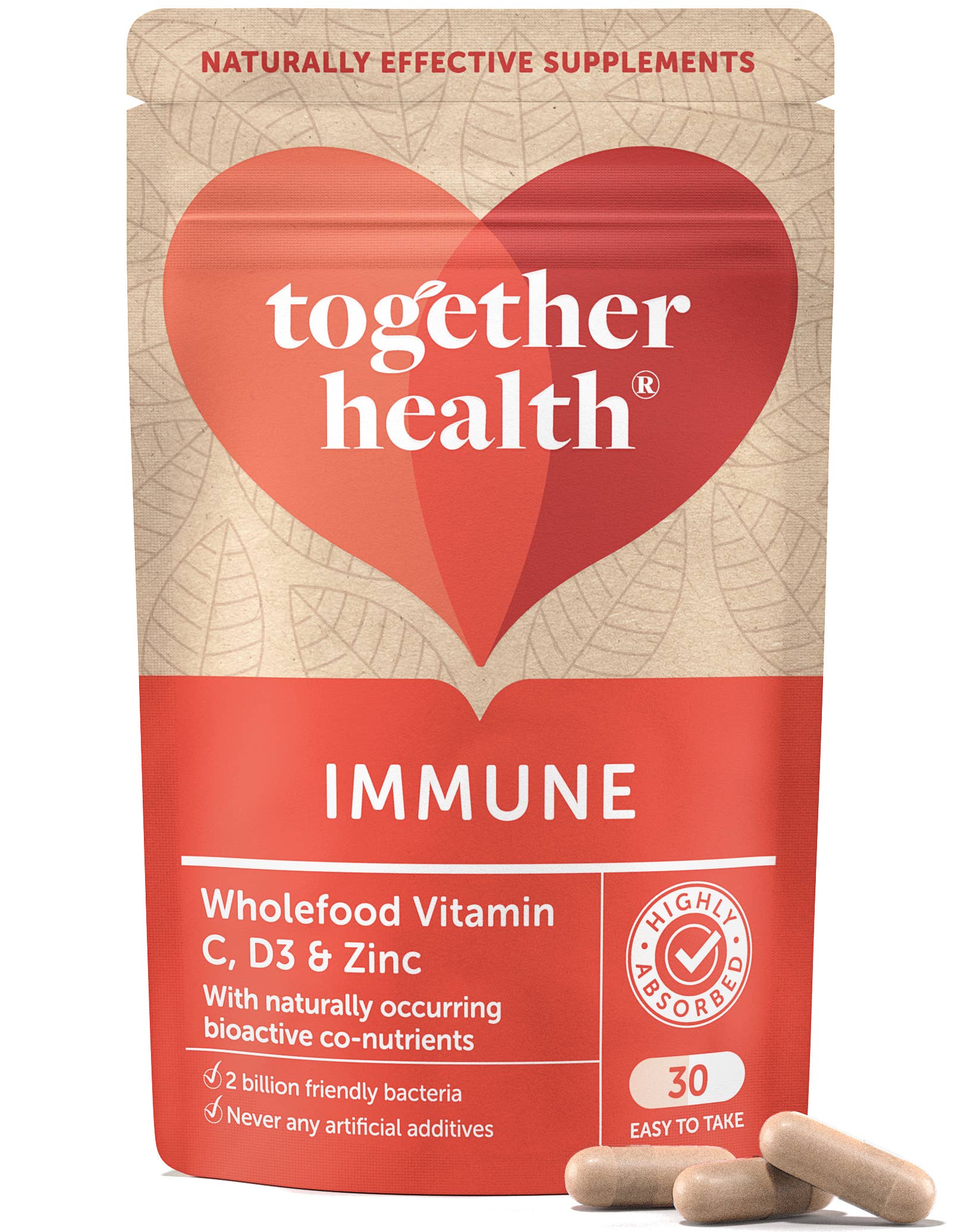 Together Health – wholesale Oral supplement/vitamin – Immune – Vitamins for Immune System – 30 Capsules