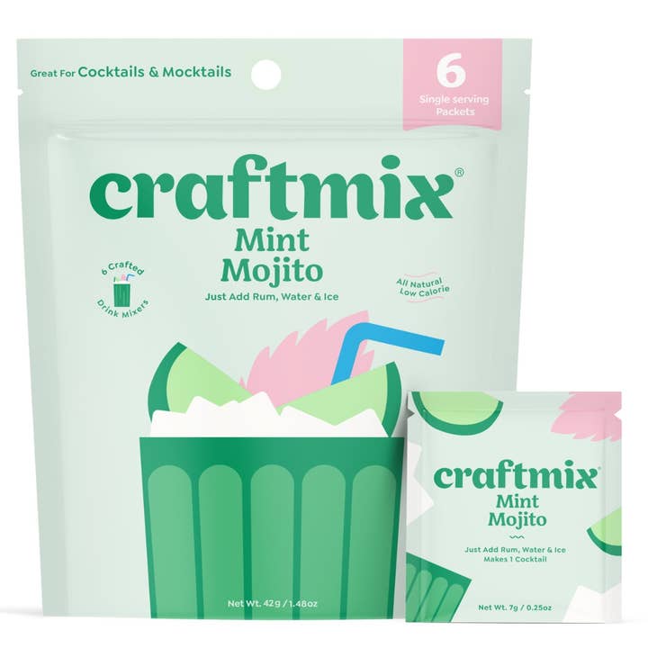 Craftmix - Wholesale DIY Drink Kit - Mint Mojito Cocktail / Mocktail Mixer - 6 Servings Multipack7