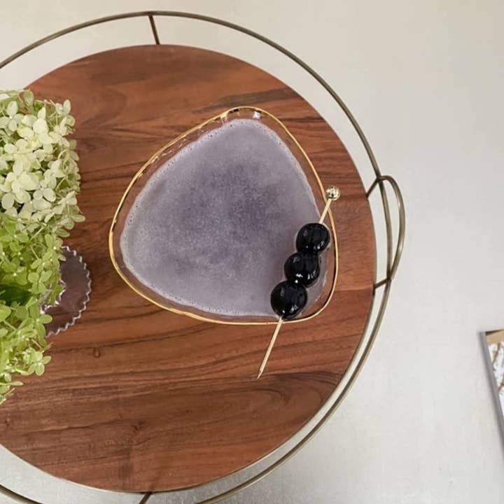 Sister.ly Drinkware - Vente Verres à cocktail/alcool - Verres à Martini martelés faits à la main avec bord doré2