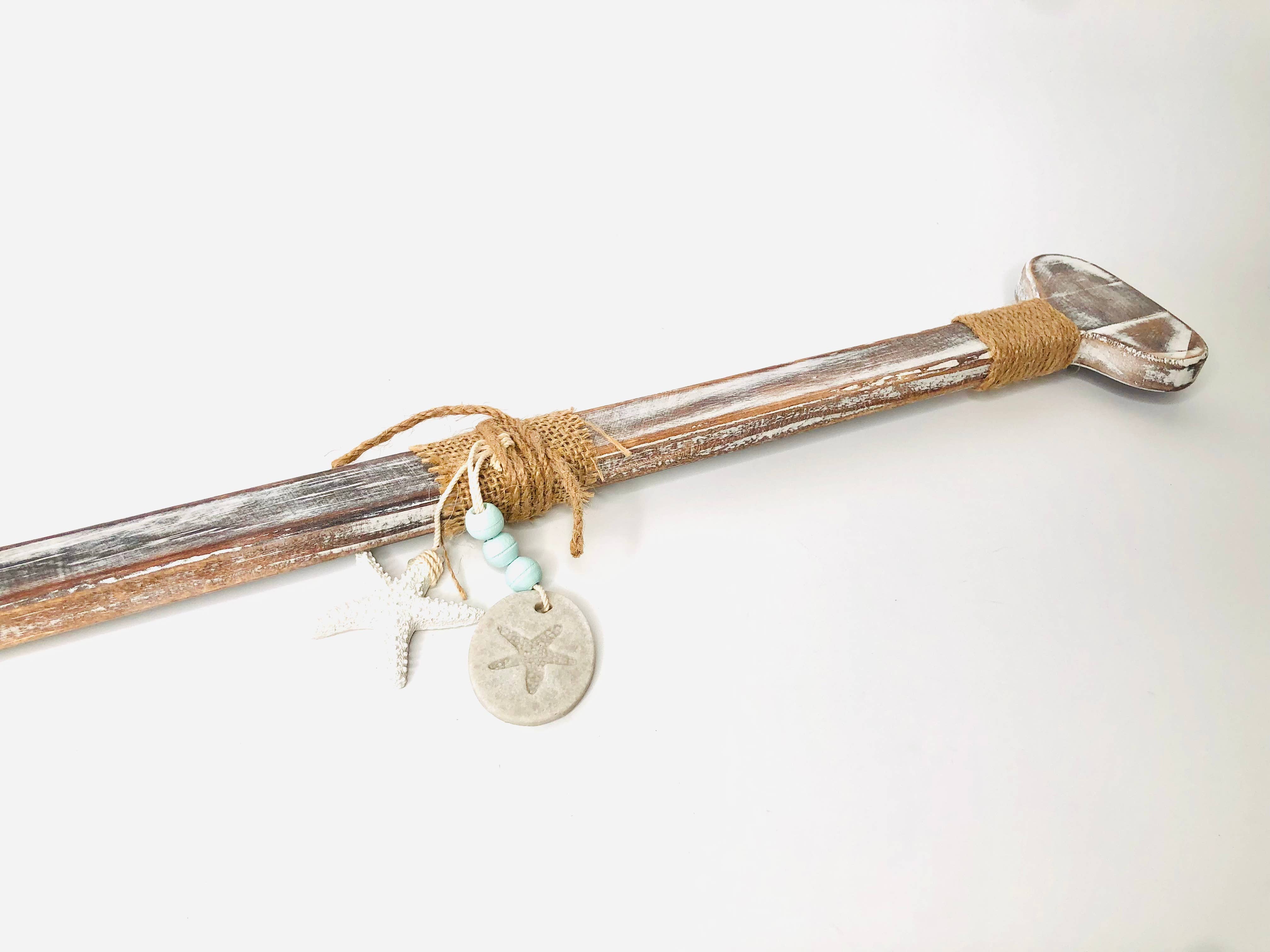 GreenWave - Wholesale Wall Accent - wooden nautical rustic decor paddle oar6