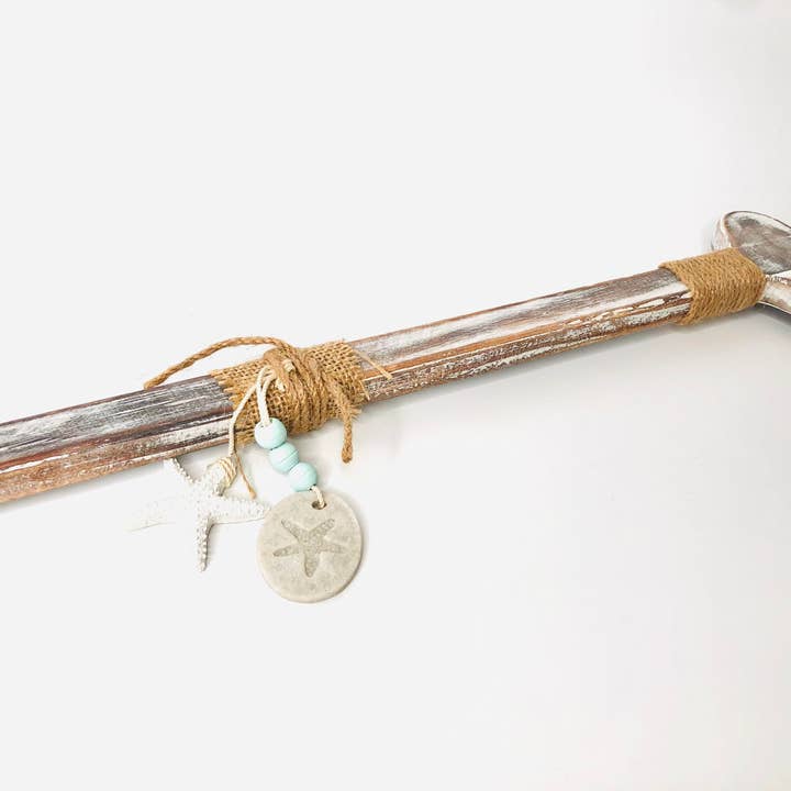 GreenWave - Wholesale Wall Accent - wooden nautical rustic decor paddle oar6