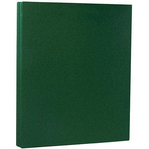 JAM 130lb Cardstock, 8.5x11 Cover, Dark Green, 25/Pk for wholesale by JAM PAPER