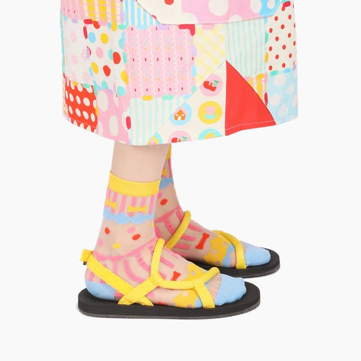 Funkyrel® Atzbranding Limited - Wholesale Socks - Women's - Rufia - Pastel Cartoon Socks - Breathable & Soft8