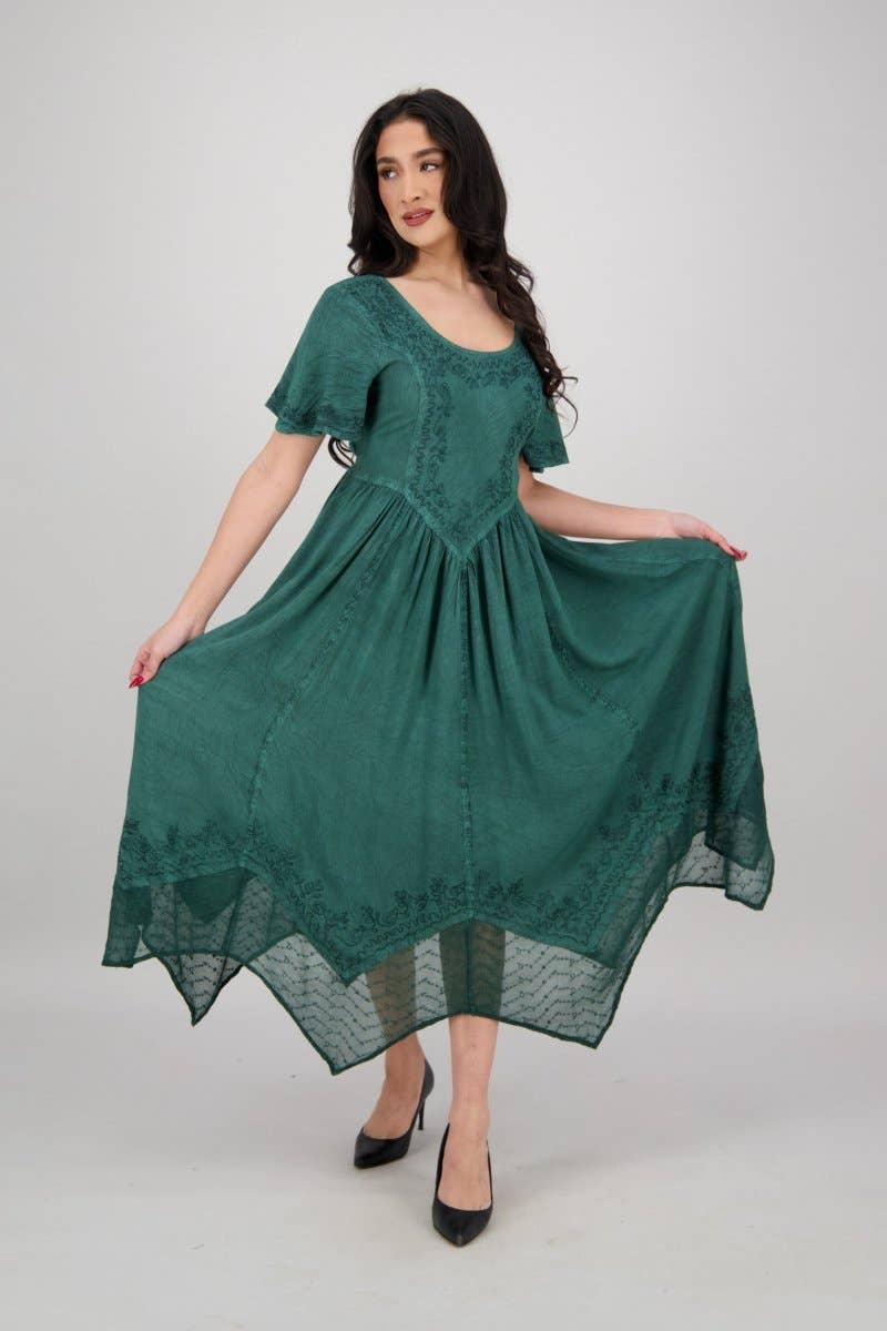 Advance Apparels - Wholesale Dress - Women's - Renaissance Flutter Sleeve Dress ADL-2532713