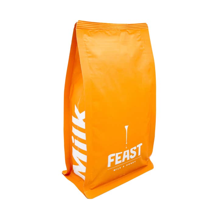 Milk & Honey 11oz Medium Roast Whole Bean Coffee Blend for wholesale by Feast Coffee & Culture