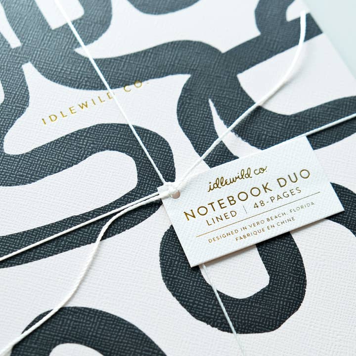Idlewild Co. – Engroshandel Notesbog – Notebook Duo | Sort & Hvid Krusedulle1