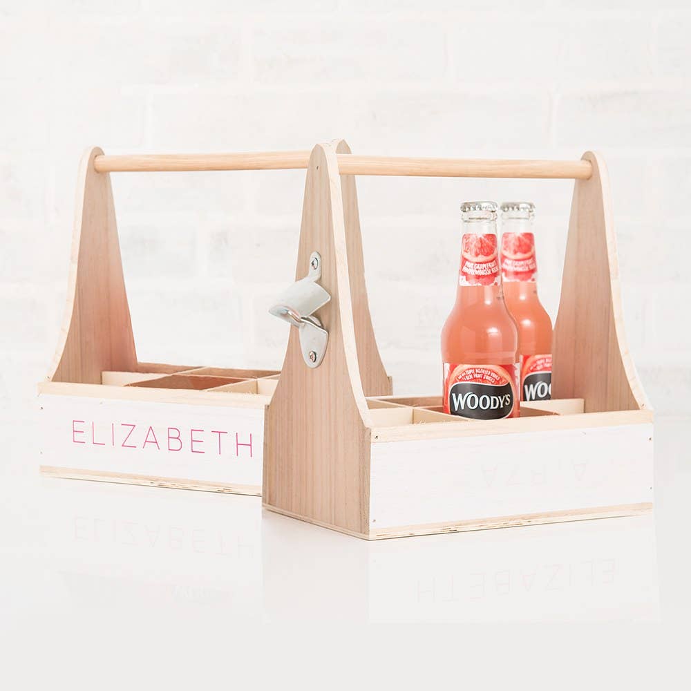 Weddingstar Inc. - Wholesale Bottle/Wine Opener - Wooden Bottle Caddy with Opener2