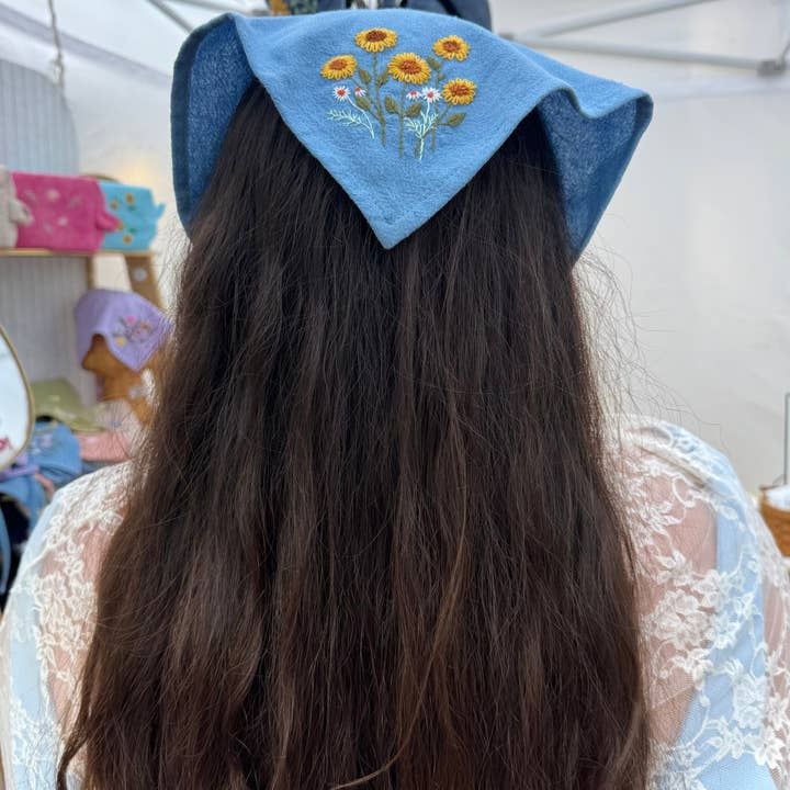 Ninu Handmade - Wholesale Bandana - Unisex - Mystery Embroidered Hair Bandana7