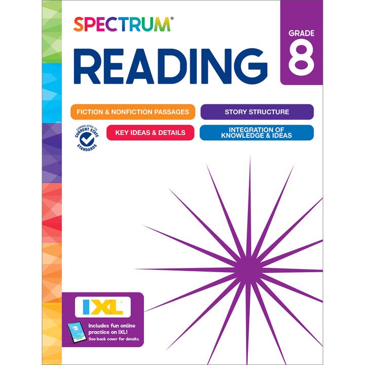 Carson Dellosa Education - Wholesale Education - Spectrum Reading Workbook, Grade 8 (2025)