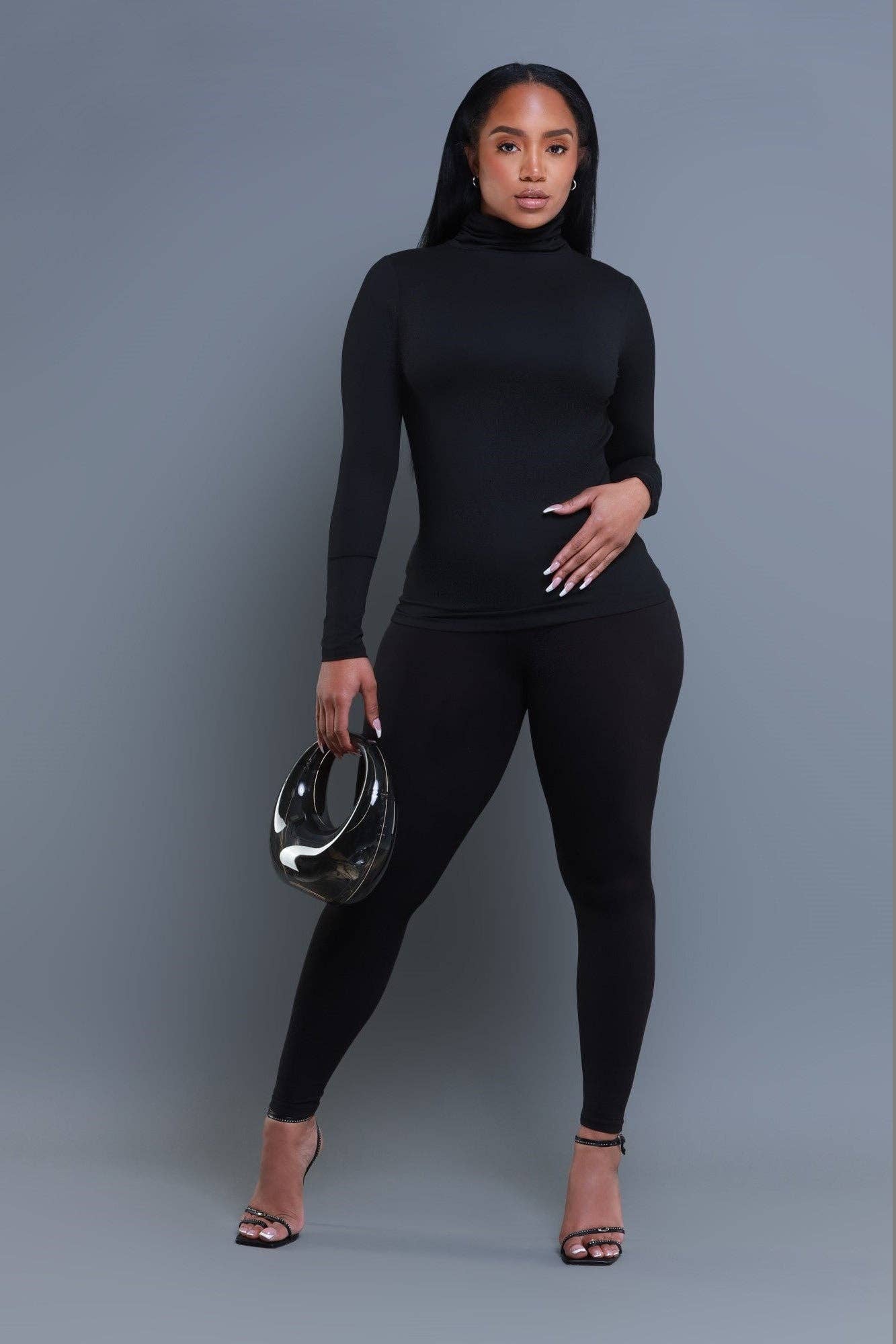 5besties inc - Wholesale Top & Pant Set (NOT Loungewear) - Women's - TURTLE NECK TUNIC AND LEGGINGS SET8