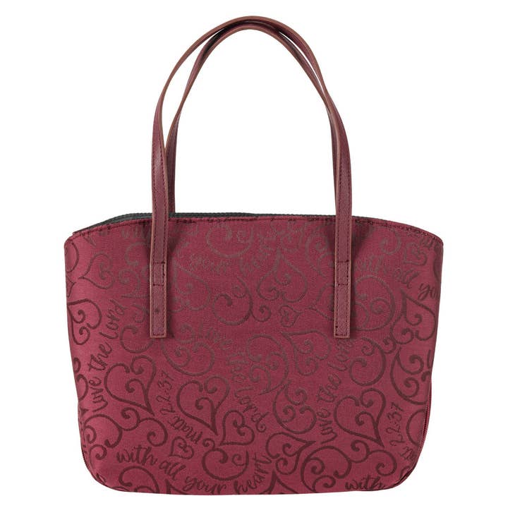 Bibeletui aus Jacquard-Keil, Motiv „Love Lord Heart“, Weiß, Größe L für den Großhandel von Dicksons