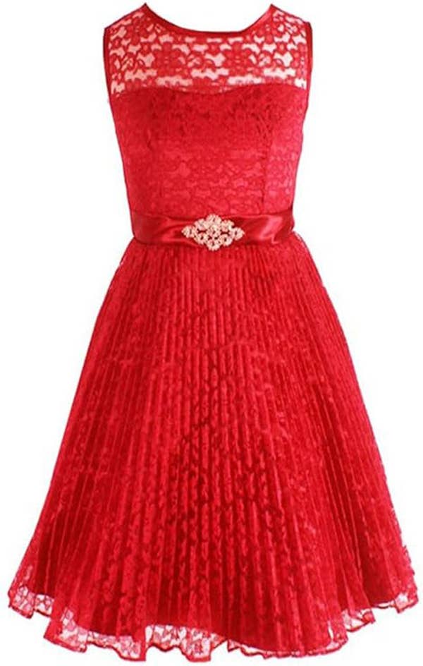 iGirlDress - Wholesale Jurk - Kinderen - Meisjes Plooirok Kant Bloemenmeisjesjurk Maat 4-143