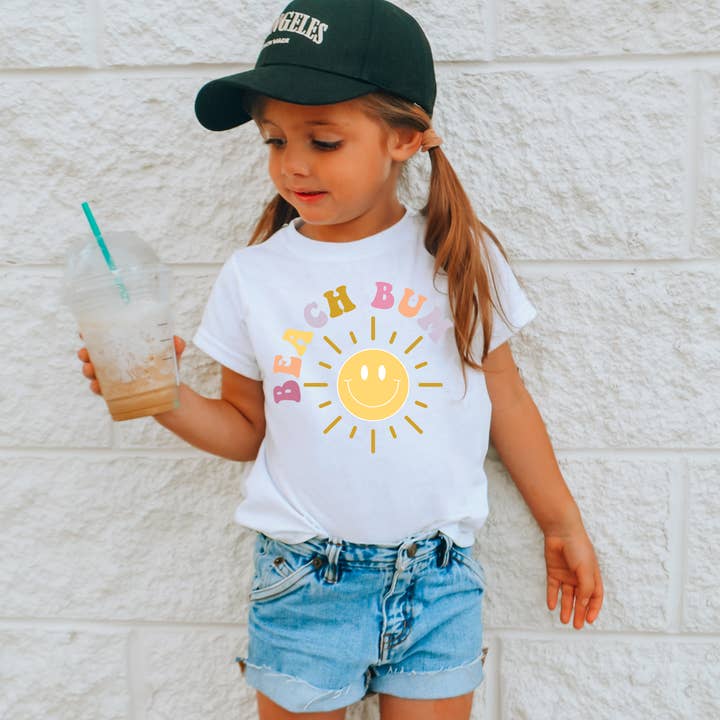 ZZ Threadz – wholesale Screen-printed t-shirt – Kids – Beach Bum Sunshine Summer Graphic Tee