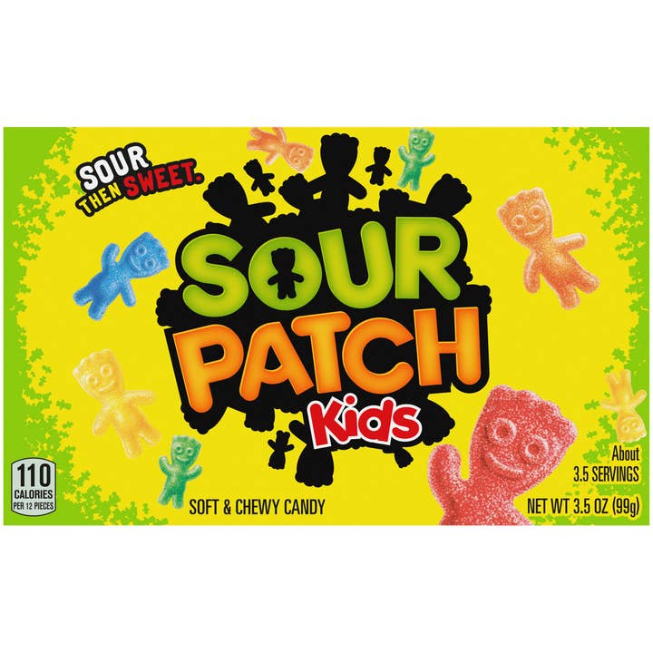 Grandpa Joe's Candy Shop - Wholesale Gummy - Sour Patch Kids, 3.5oz Theater Box, 12ct