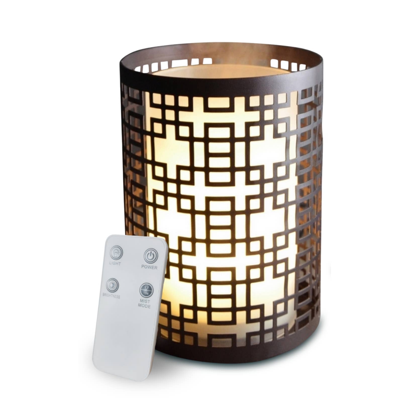 Zen'Arôme – Engroshandel Elektronisk diffuser – Vela diffuser i glas og metal med lysestageeffekt15