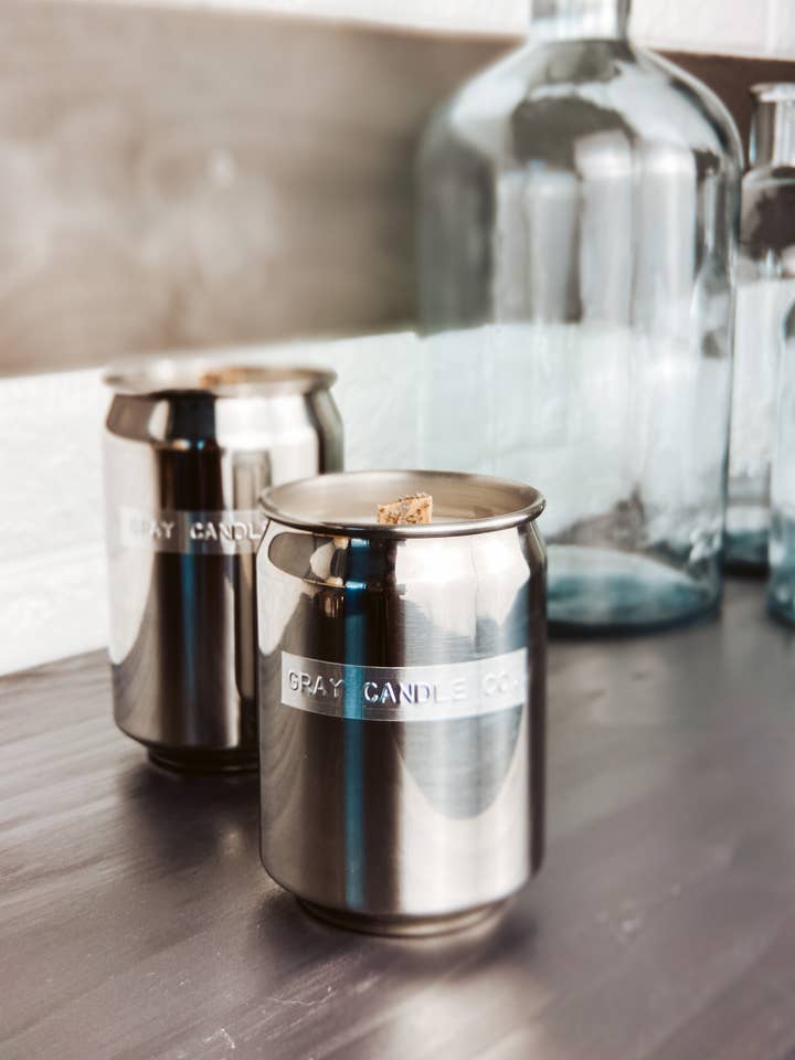 Sage, Teakwood, Amber, Olive | Essential Oil Candle for wholesale by Gray Candle Co.