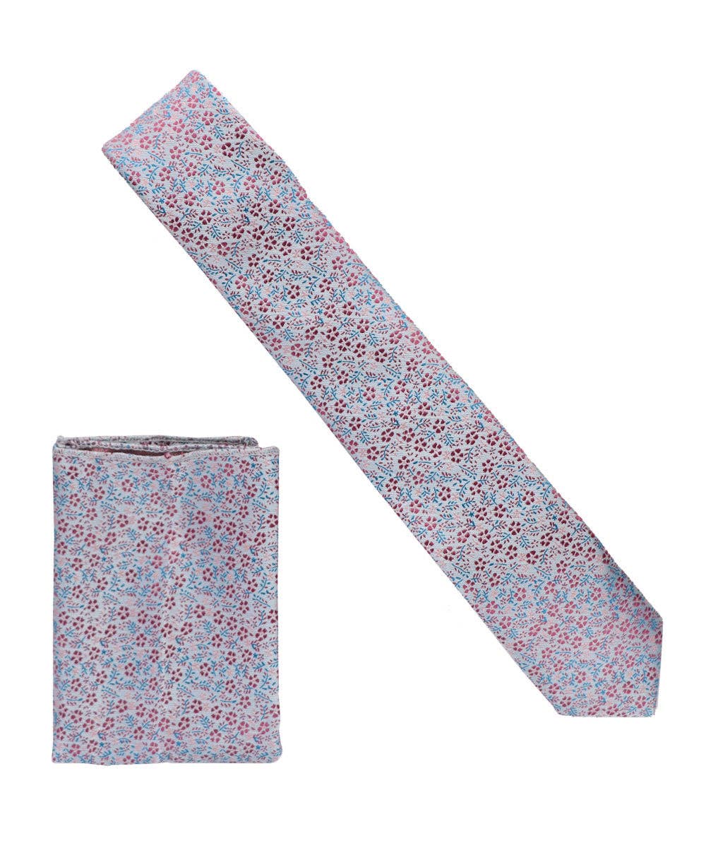 Dubal Brothers - Wholesale Necktie - Men's - Skinny Design Necktie & Pocket Square by Vittorio Farina49