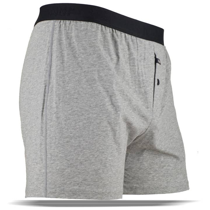 Cotton Relax Fit Boxer Light Heather for wholesale by Nth Degree Underwear