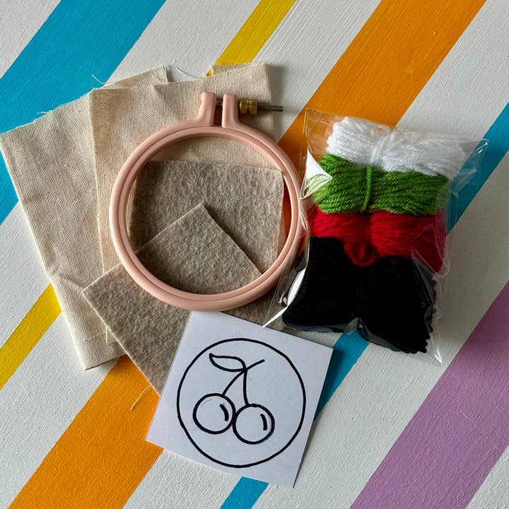 Punch Needle Kit (Car Coaster) for wholesale by Megan Ceron Designs