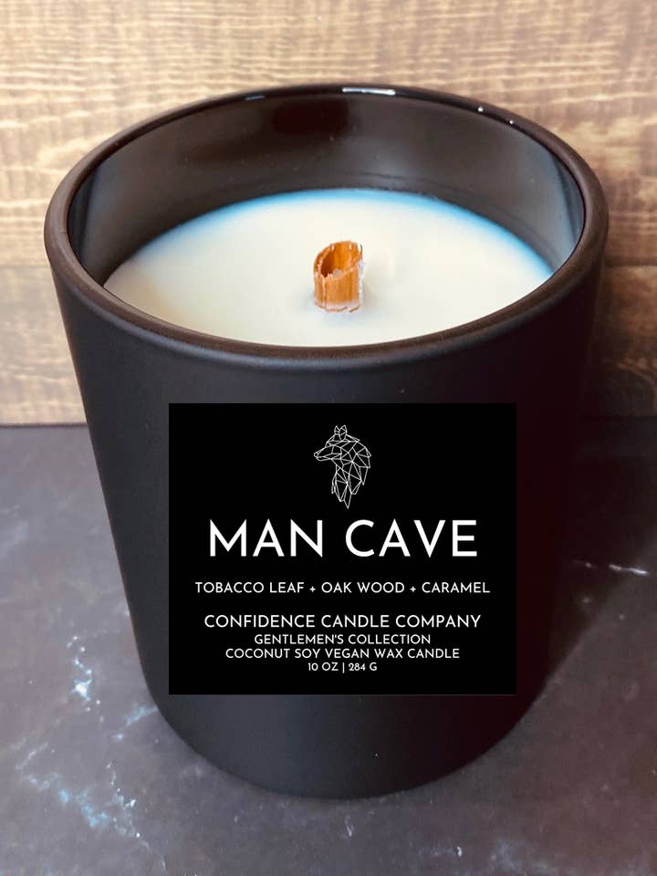 MAN CAVE for wholesale by Confidence Candle Company LLC