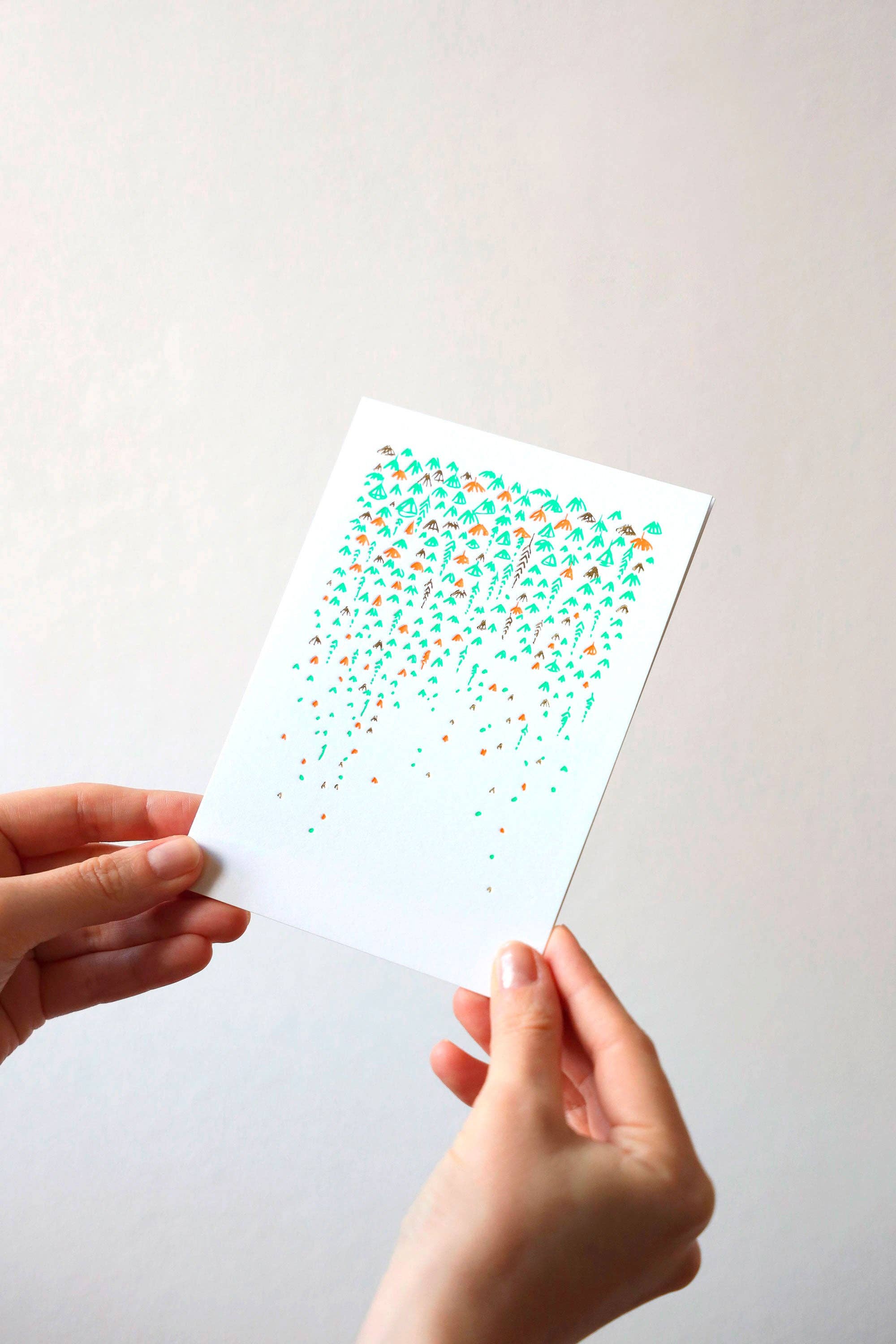 Heing - Wholesale Everyday Greeting Card - The Flowery Rain. Card format3