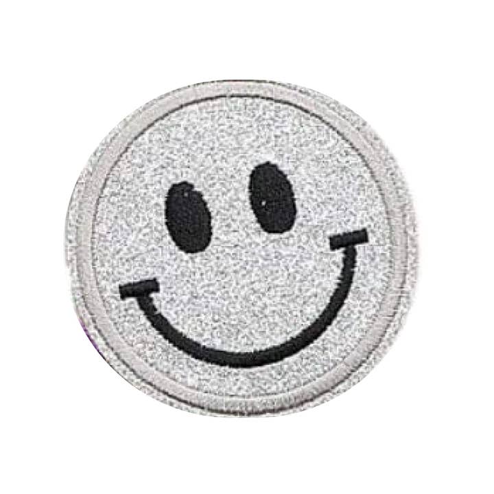 Rock Paper Scissors Wall Art – wholesale Patch – Glitter Smiley Face Patch5