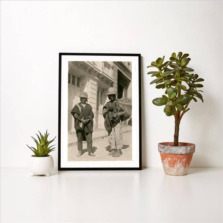 Found Image Press - Wholesale Art Print - Art Print MF-459 Peruvian Indian Men in Hats