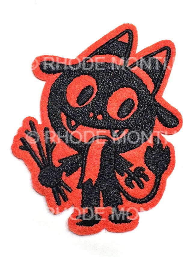 Nouveau pour le SDCC 2025 ! Écusson thermocollant en feutre de style vintage : KRAMPUS pour la vente par The Fantasmical World of Rhode Montijo