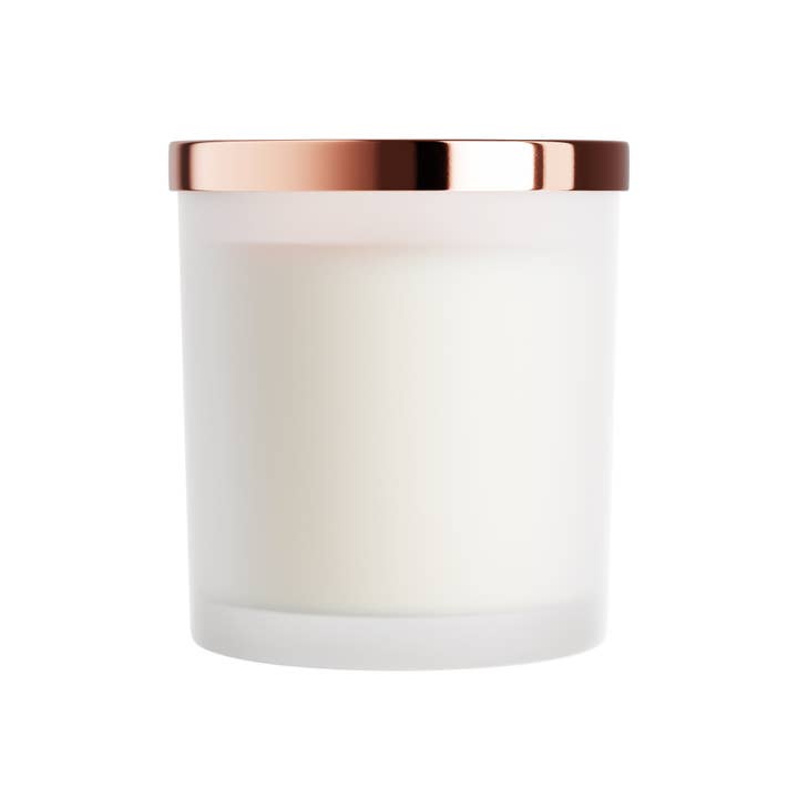 Lavender Vanilla - 8oz Candle ( no label ) with wooden wick for wholesale by Glow & Bliss