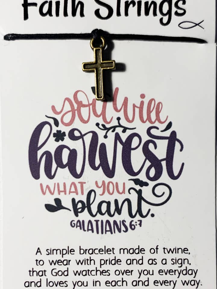 Thanksgiving Gardening Faith Bracelet Christian Wish pour la vente par Faithstrings