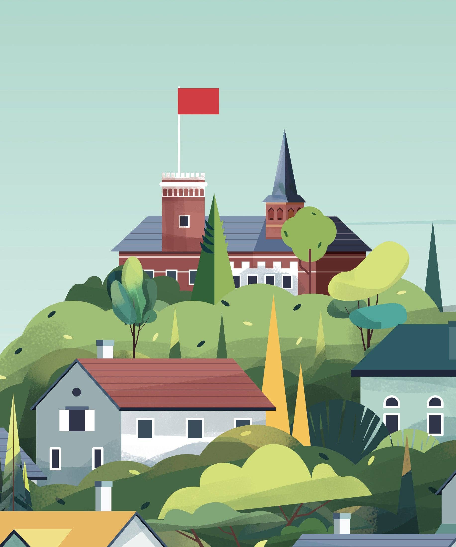 Müür - Venta al por mayor Pósteres - Póster Hamburg Blankenese2