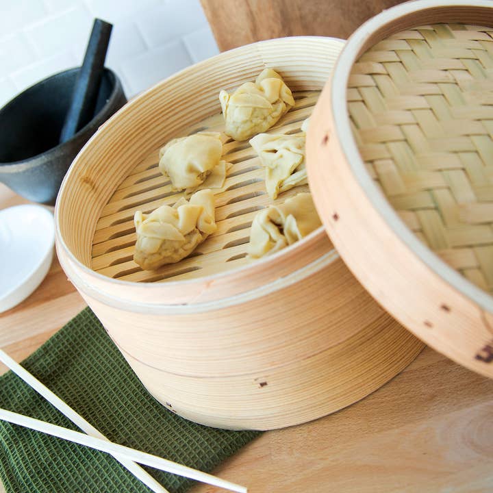 Fox Run Brands - Wholesale Kitchen Tool/Gadget - Fox Run Bamboo Steamer, 10" x 6.25"