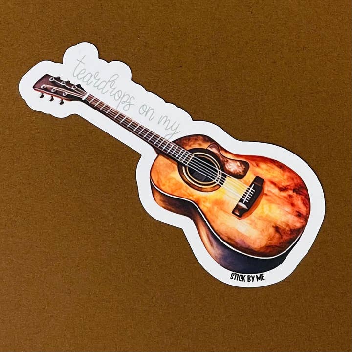 Taylor Swift Teardrops on my Guitar Vinyl Sticker for wholesale by Stick by Me Stickers