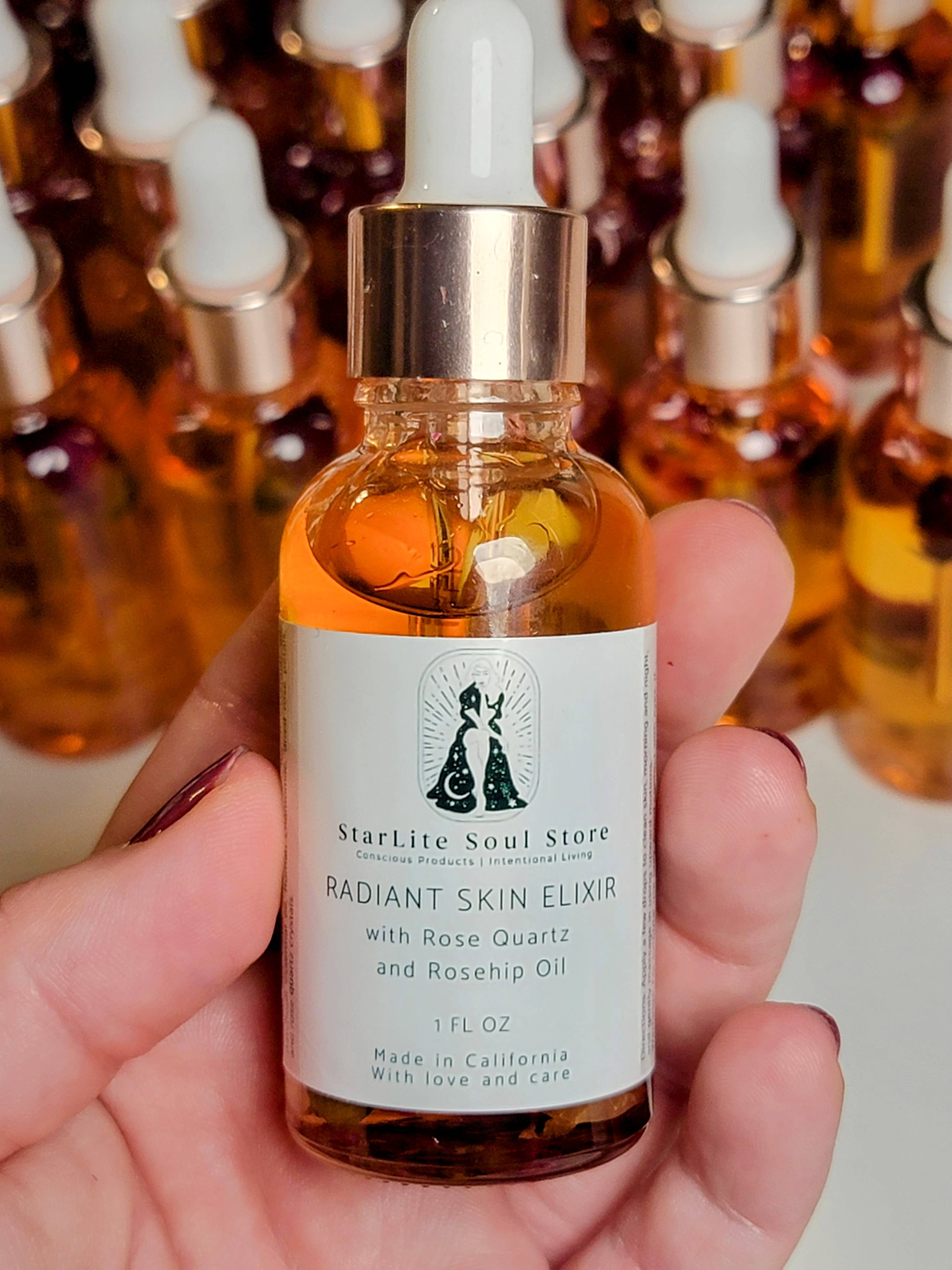 Starlite Soul Store - Wholesale Gezichtsserum/concentraat - 1 oz Biologisch kristal doordrenkt gezichtsserum, private label6