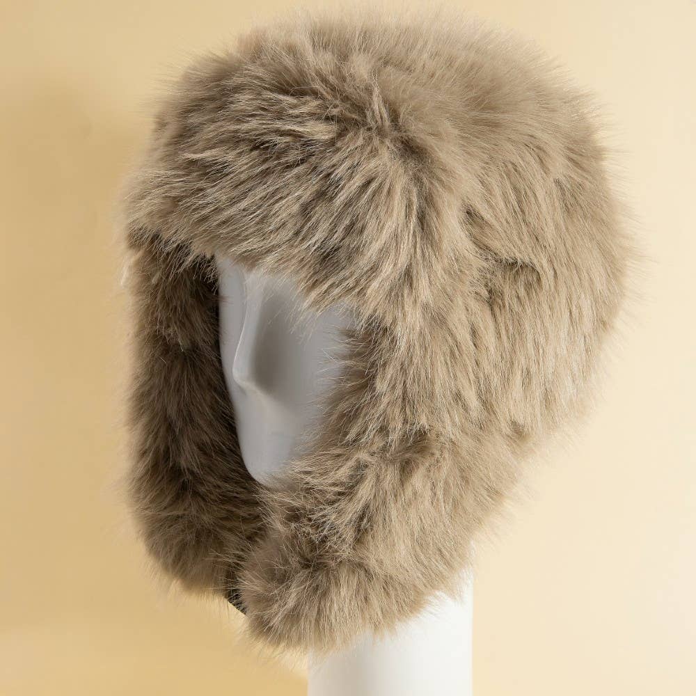 Anarchy Street - Vente Accessoire pour chapeau – femme - Chapeau d'hiver à capuche en fausse fourrure3