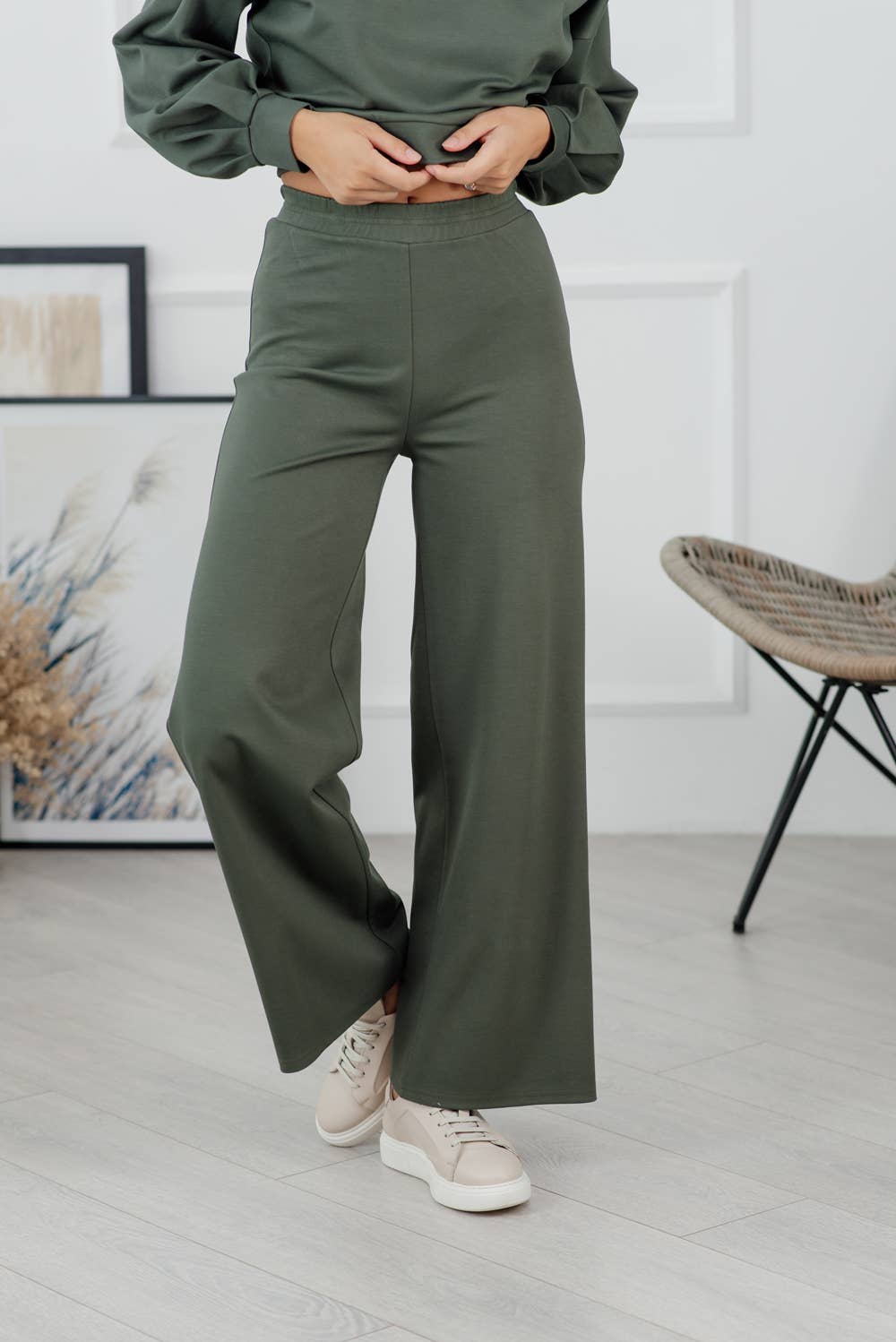 Azuri - Vente Ensemble haut et pantalon (PAS d'intérieur) - Femme - Costume avec pantalon évasé3