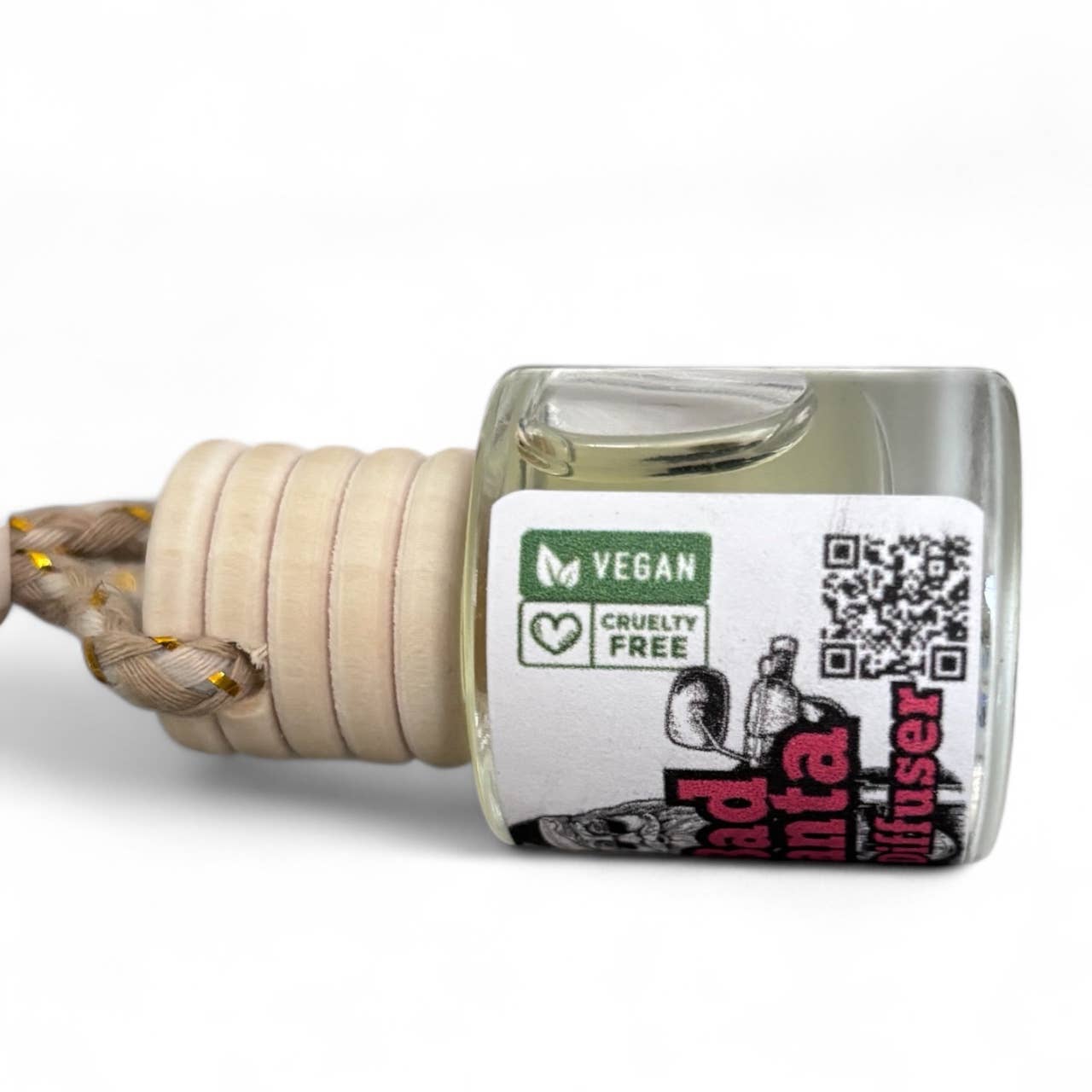 Raven’s Hearth - Wholesale Car Freshener - Unisex - Bad Santa Car Diffuser | Christmas Tree & Booze Scented2