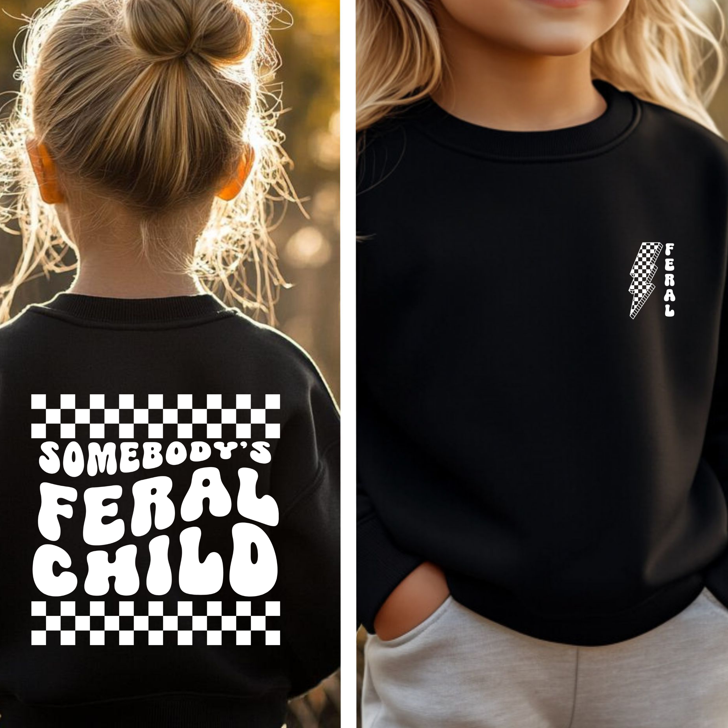 Page and Riggs Designs, LLC - Wholesale Sweatshirt - Kids - Feral Child Sweatshirt4