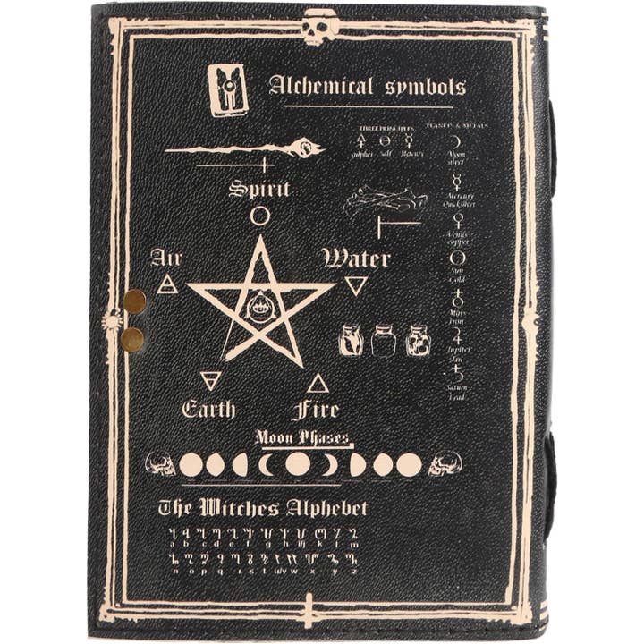 Tuzech Leather – wholesale Journal och dagbok – TUZECH läderklätt anteckningsbok med grimoirestil och ojämna kanter för män och kvinnor108